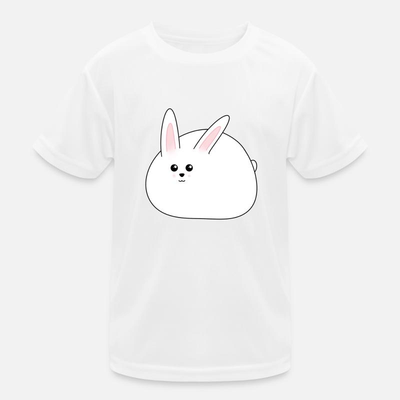 Dicker, süßer Weiße Hase, Ostern Kinder Funktions-T-Shirt