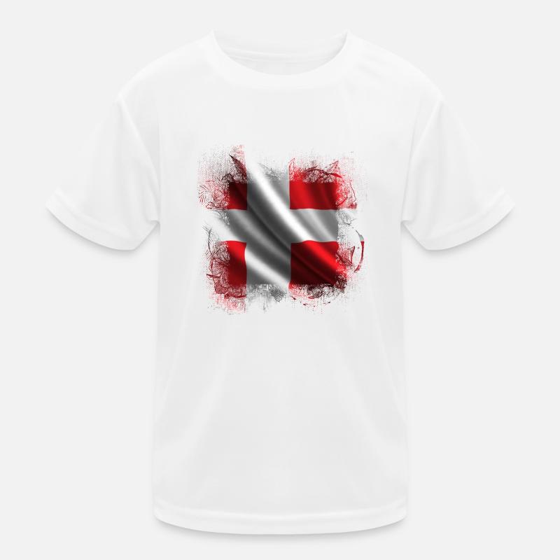 Danemark copenhague danois scandinave drapeau dansk T-shirt sport Enfant