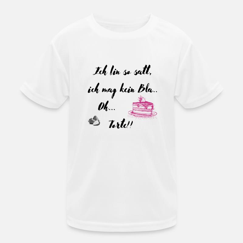 Ich bin so satt Kinder Funktions-T-Shirt