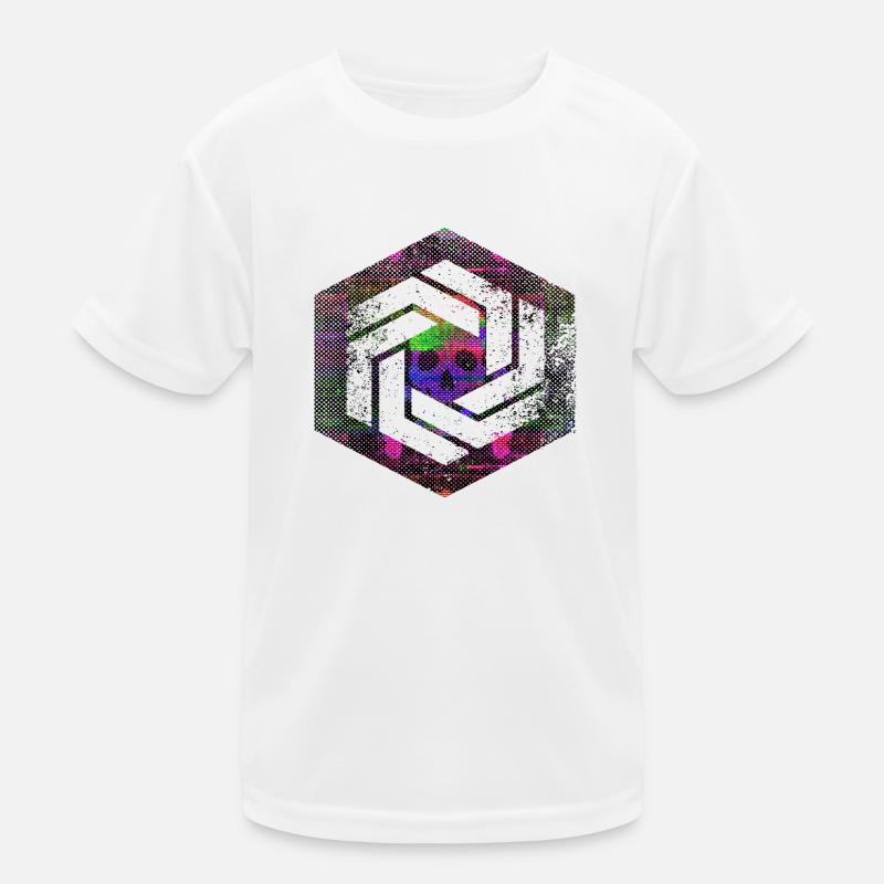 Codage géométrique du programmeur de programmation hexagonale T-shirt sport Enfant