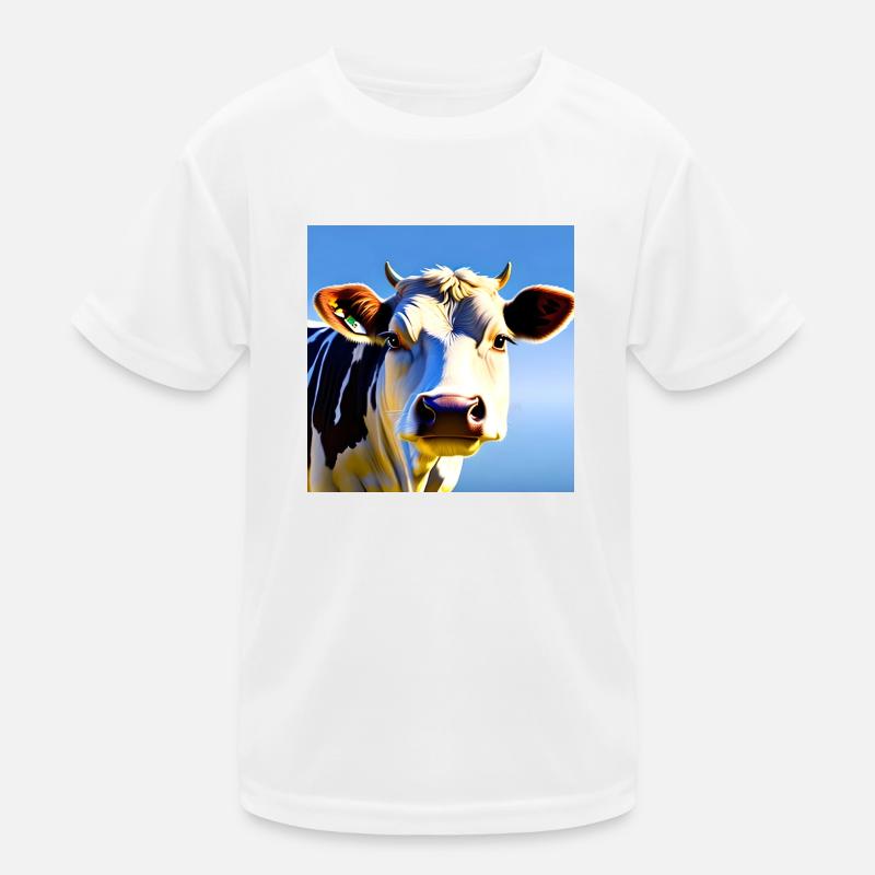Vache avec des cornes T-shirt sport Enfant