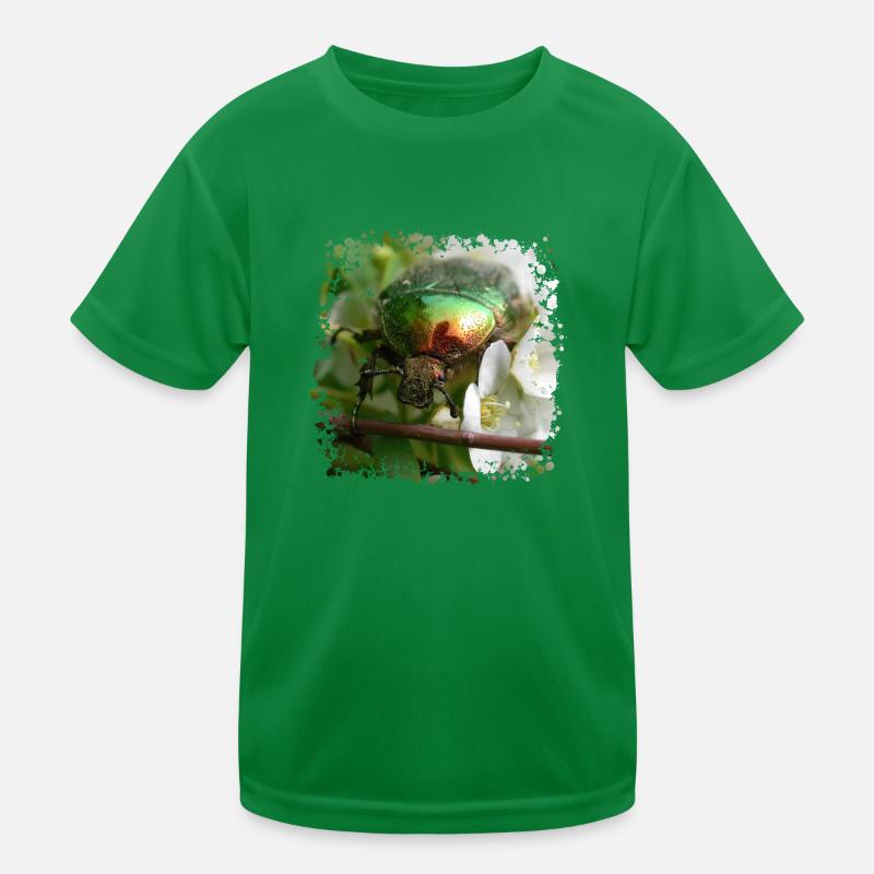 The shiny golden rose beetle Kids Functional T-Shirt