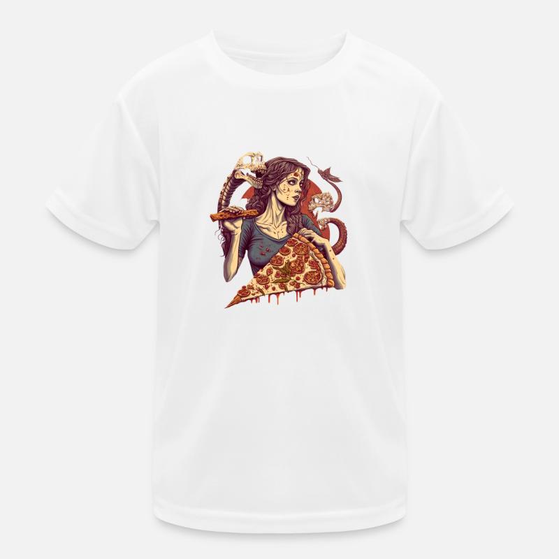 SnakeDevilsSlice - ThePizzfather Kinder Funktions-T-Shirt