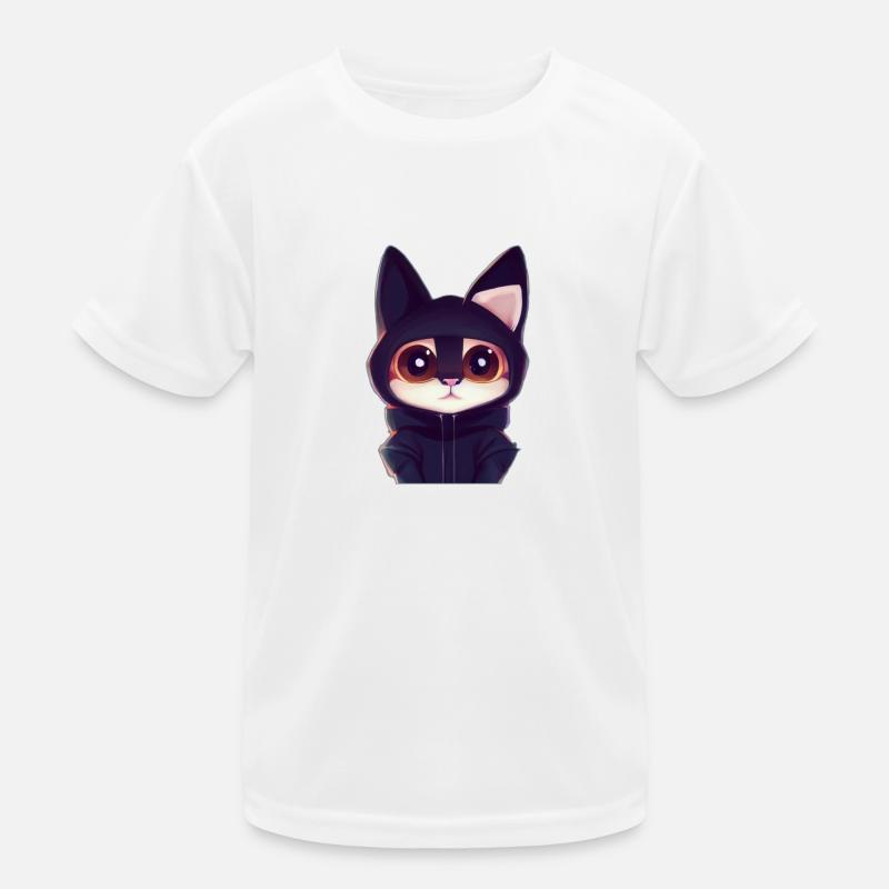 Süße Katze Kinder Funktions-T-Shirt