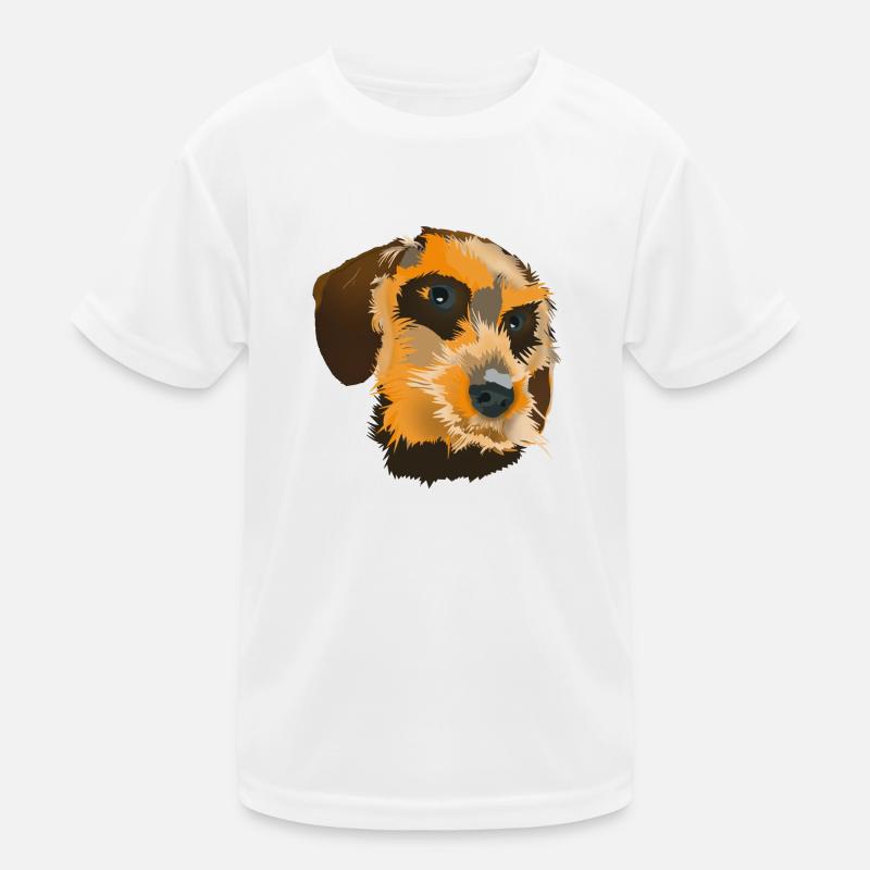 Dackel Kinder Funktions-T-Shirt