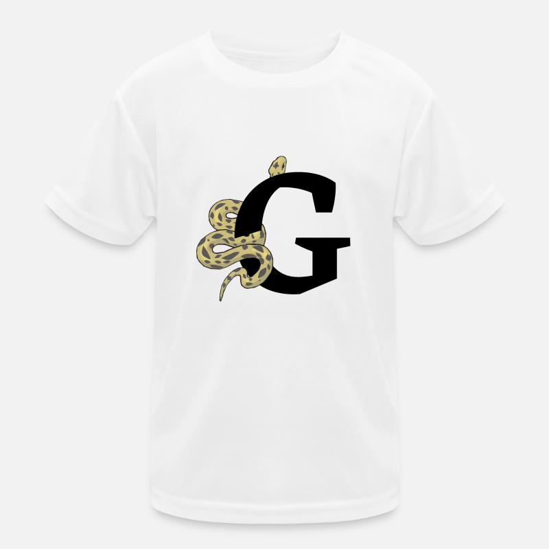 Letter g snake Kids Functional T-Shirt