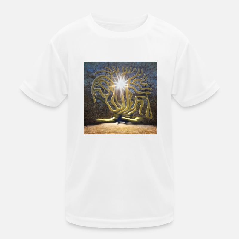 tree standing in a sun Kids Functional T-Shirt