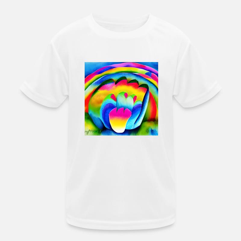 rainbow during easter Kids Functional T-Shirt