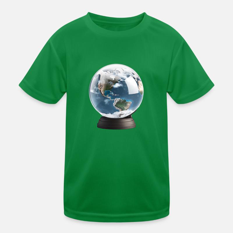 Trapped in a snow globe Kids Functional T-Shirt