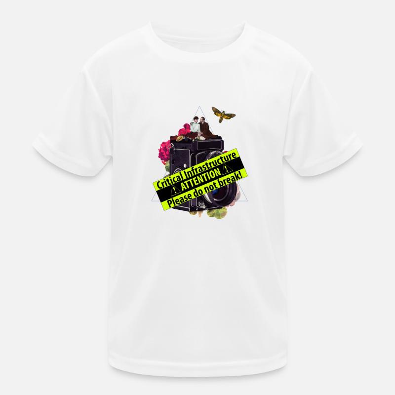 The video camera as critical infrastructure Kids Functional T-Shirt