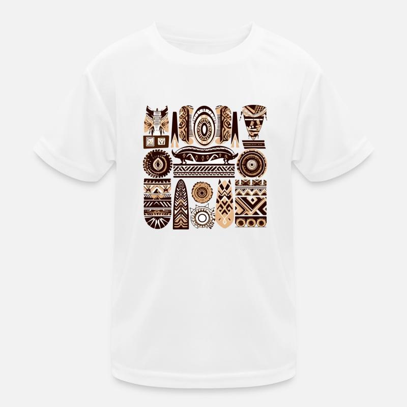 Afrikanische Folklore Kinder Funktions-T-Shirt