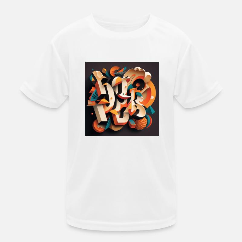 Graffiti Kinder Funktions-T-Shirt