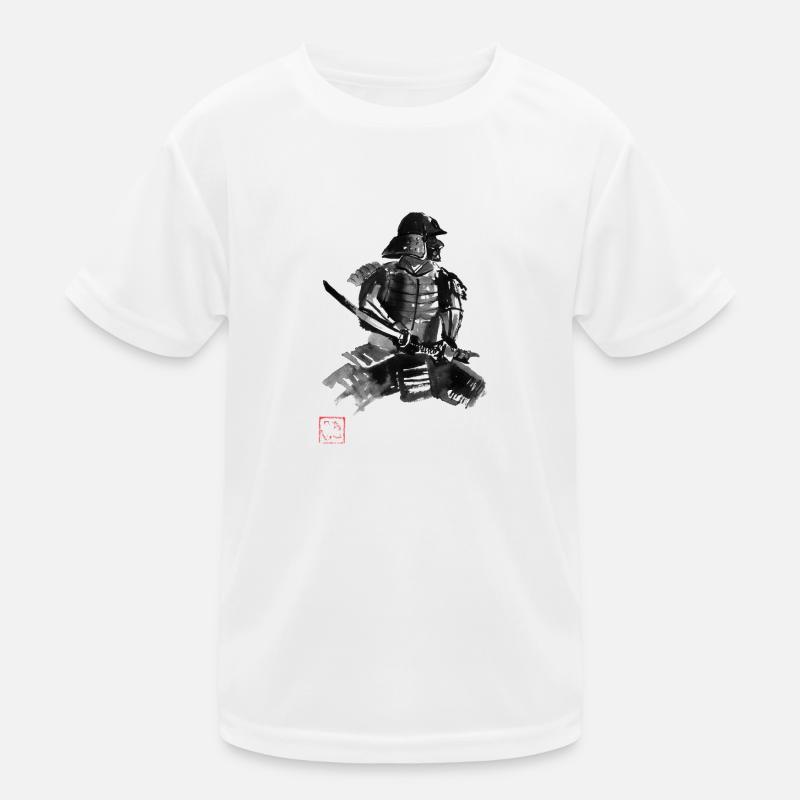 Samurai in Armor Kids Functional T-Shirt