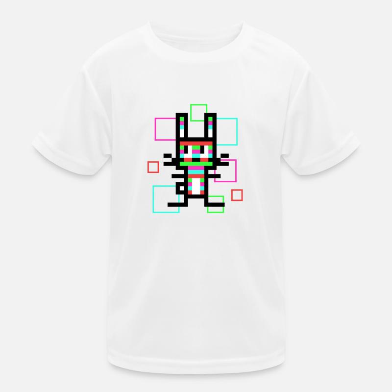 Regenbogen-Hase Kinder Funktions-T-Shirt