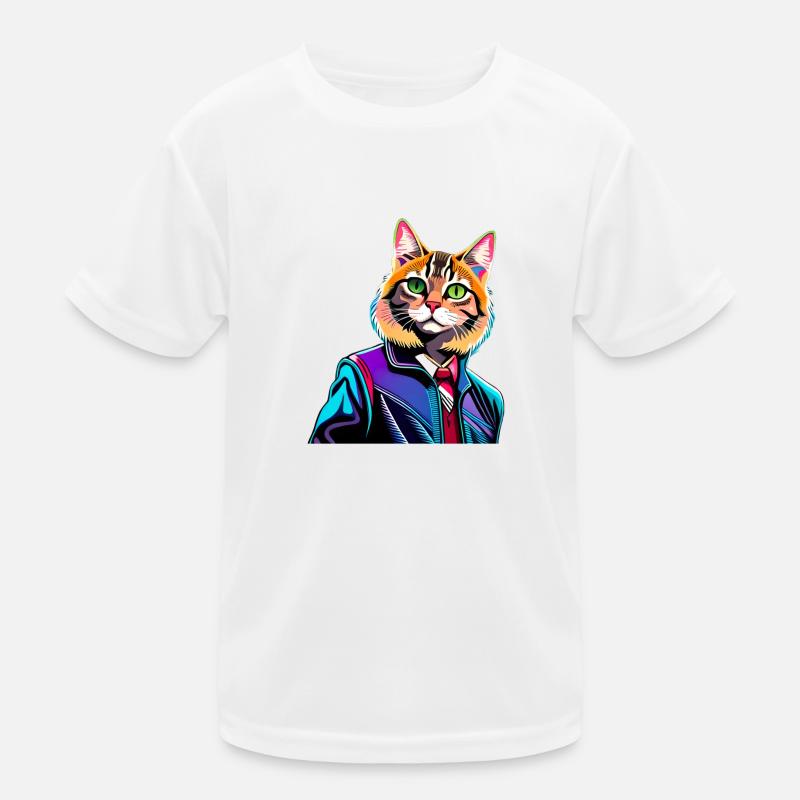 Catty Kinder Funktions-T-Shirt