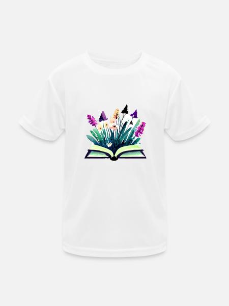 Buch Leser Buchliebhaber Geschenk Lesen Bücher - Kinder Funktions-T-Shirt - Weiß