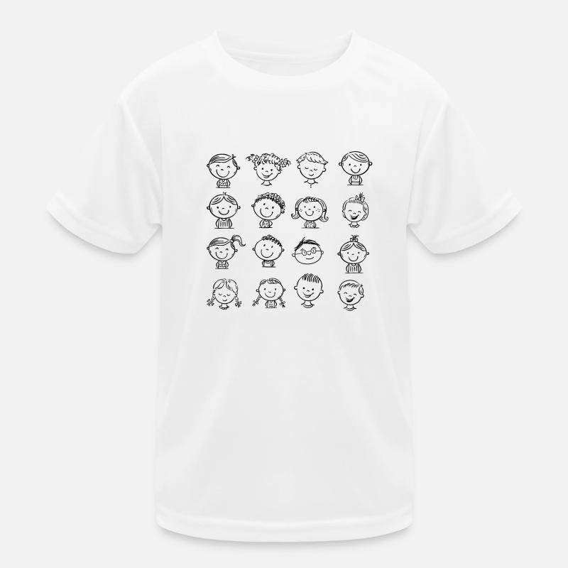 Illustration visage d’enfants T-shirt sport Enfant