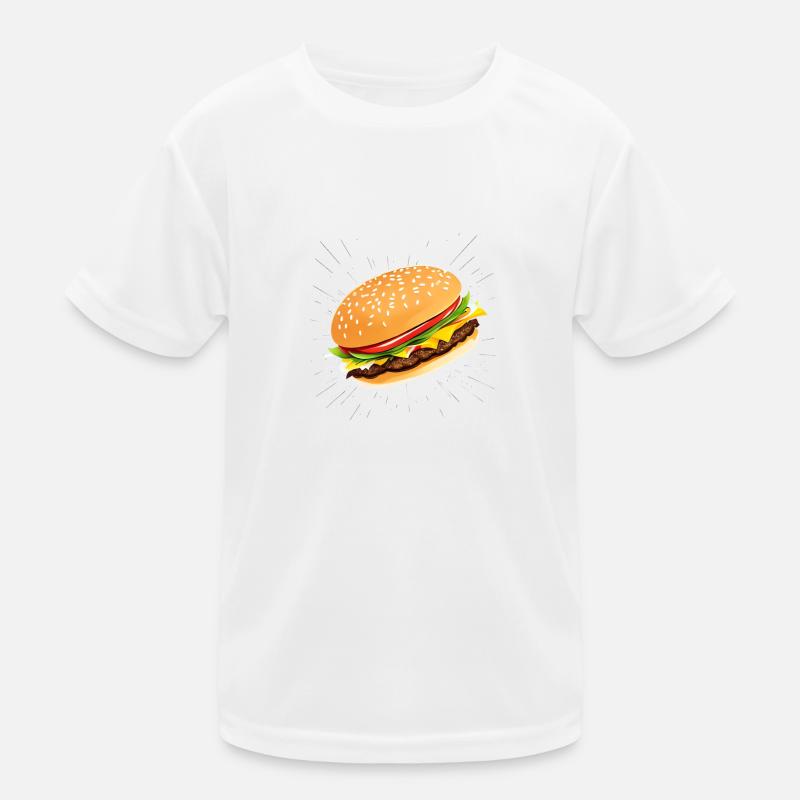 Cheeseburger Kinder Funktions-T-Shirt