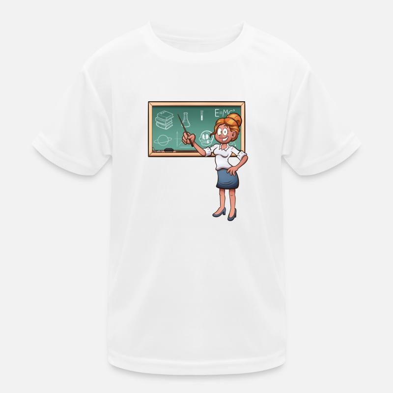 Enseignante de dessin animé T-shirt sport Enfant