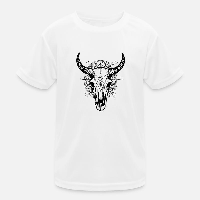 Crâne de vache Boho T-shirt sport Enfant