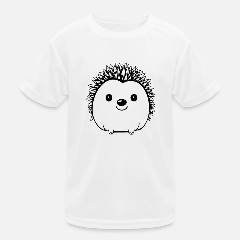 Igel Wald Stachelig Tier Kinder Funktions-T-Shirt