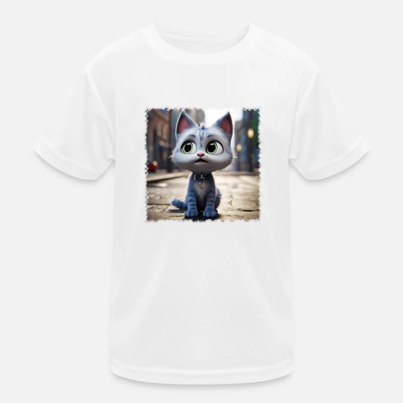 cute cat Kids Functional T-Shirt