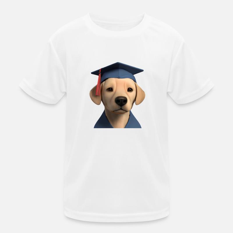 Schulabschluss Bachelor Labrador Hunde Studium Kinder Funktions-T-Shirt