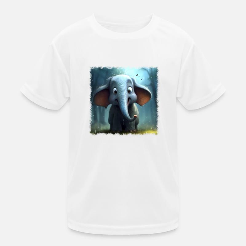 Kleiner Elefant Kinder Funktions-T-Shirt