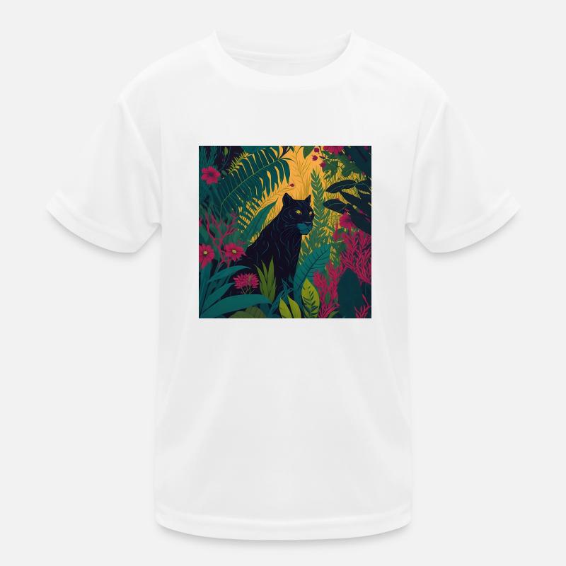 Black Panther Jungle Kids Functional T-Shirt