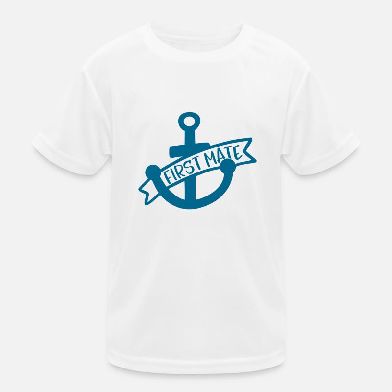 First Mate - Kids Functional T-Shirt - white