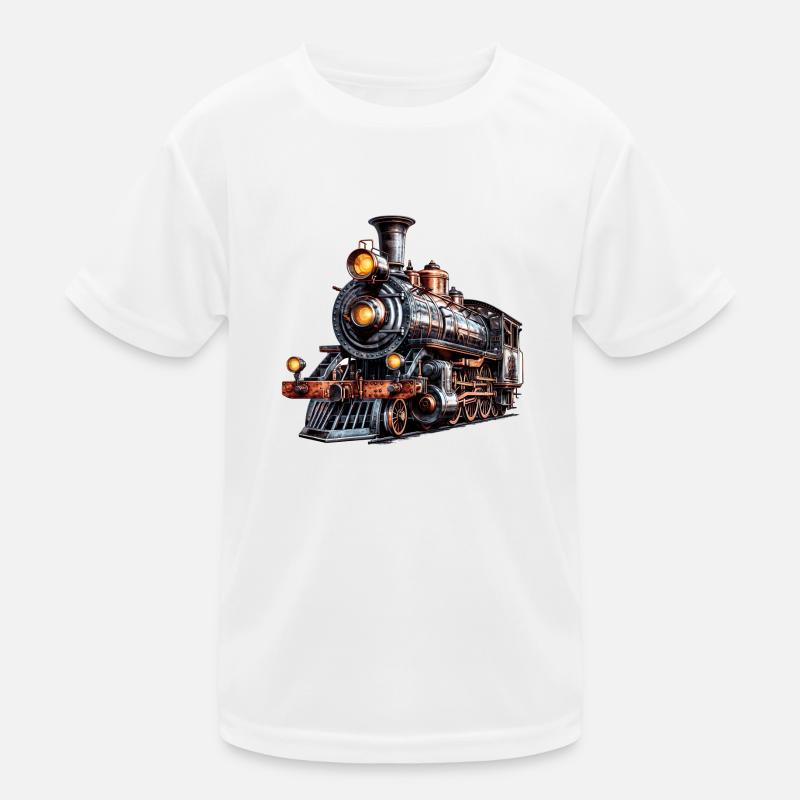 Die Dampflock, ein historisches Relikt Kinder Funktions-T-Shirt