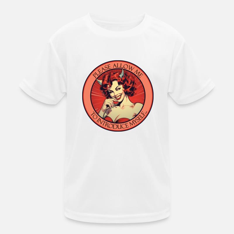Please Allow me 4 - Kids Functional T-Shirt - white