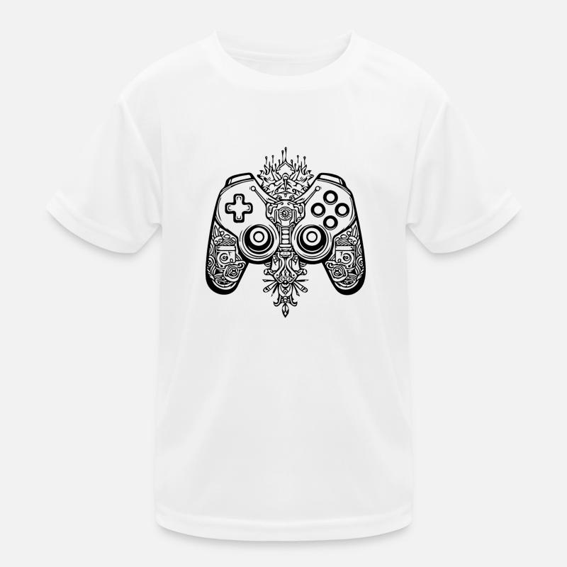 Manette de jeu de jeux vidéo T-shirt sport Enfant