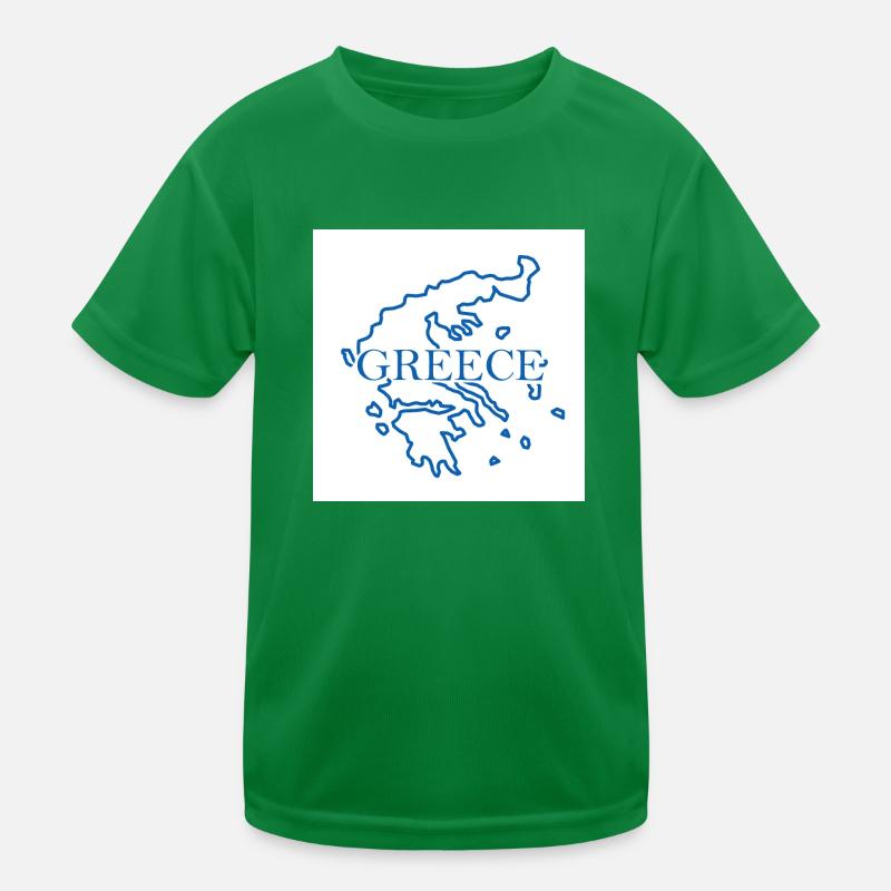 Carte de la Grèce T-shirt sport Enfant