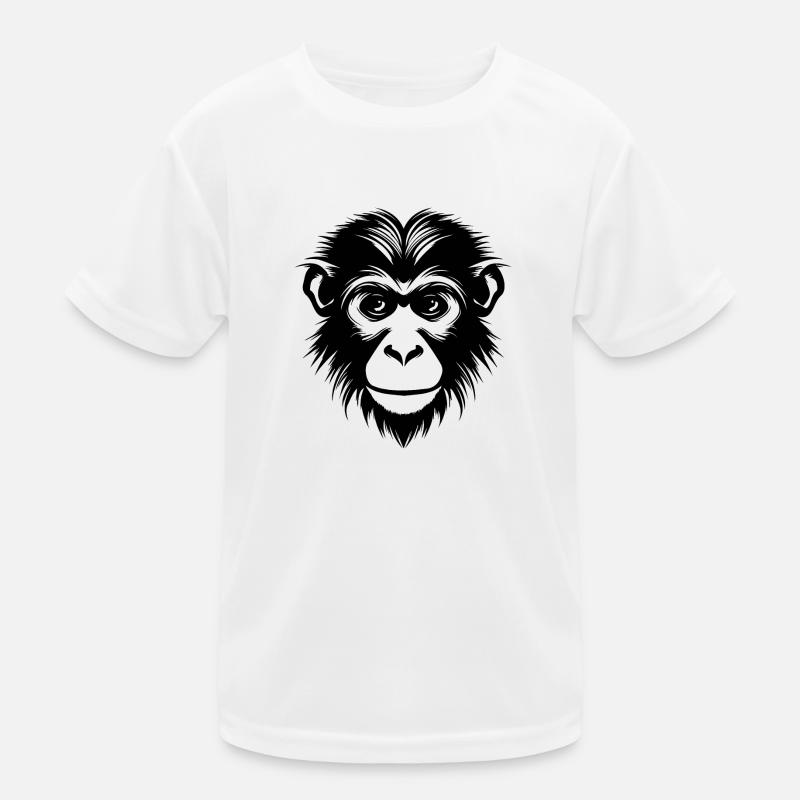 Affe Affen Affengesicht Dschungel Kinder Funktions-T-Shirt