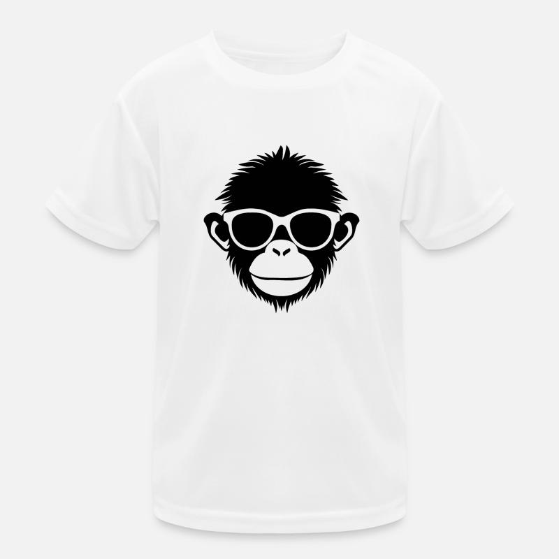Affe Affen Affengesicht Dschungel Kinder Funktions-T-Shirt