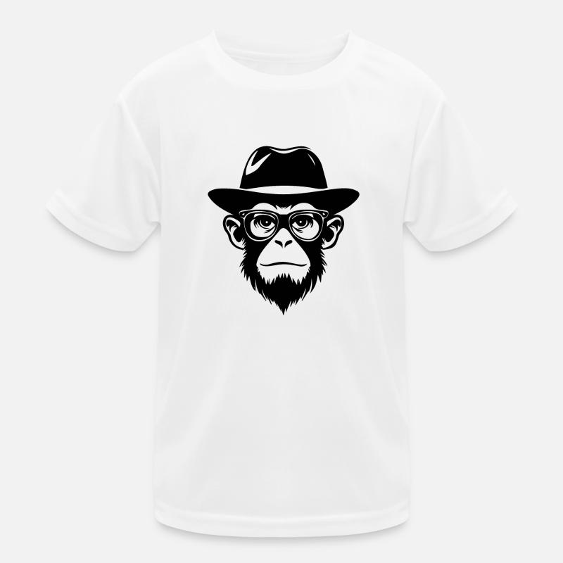 Affe Affen Affengesicht Dschungel Kinder Funktions-T-Shirt