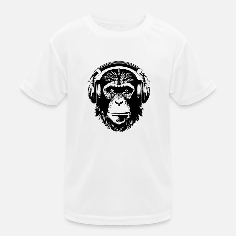 Affe Affen Affengesicht Dschungel Kinder Funktions-T-Shirt