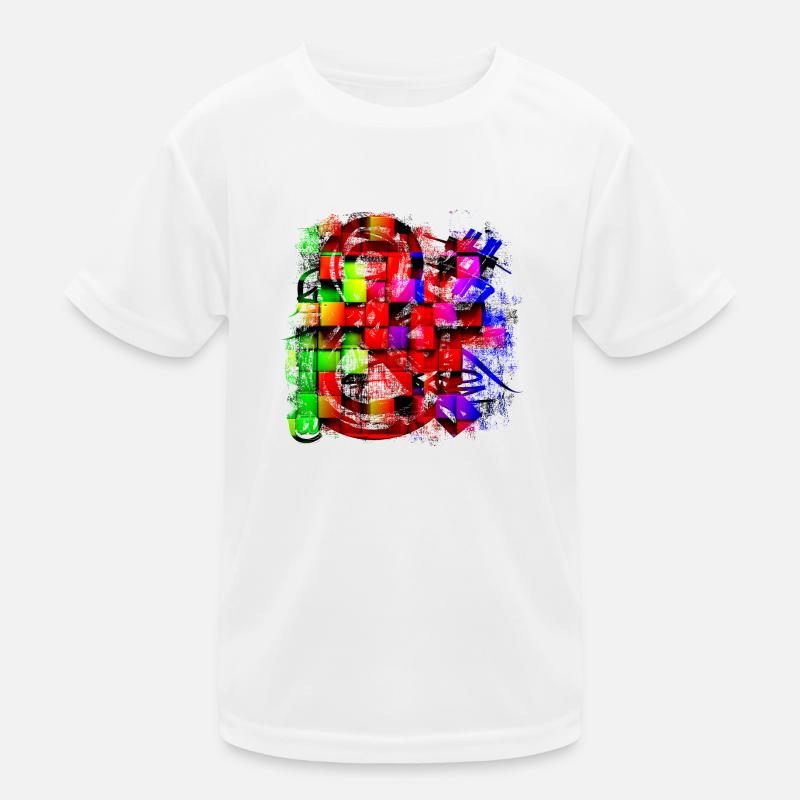 Graffiti-Stil Splash Hip Hop Farben Maler Farbe Kinder Funktions-T-Shirt