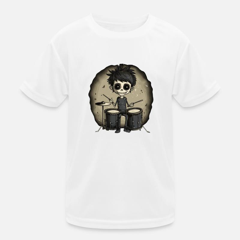 Cute Drummer Kinder Funktions-T-Shirt