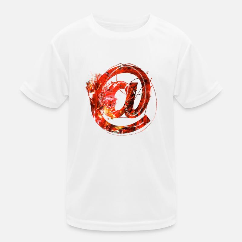 internet email www funny meme grunge tech leters Kinder Funktions-T-Shirt