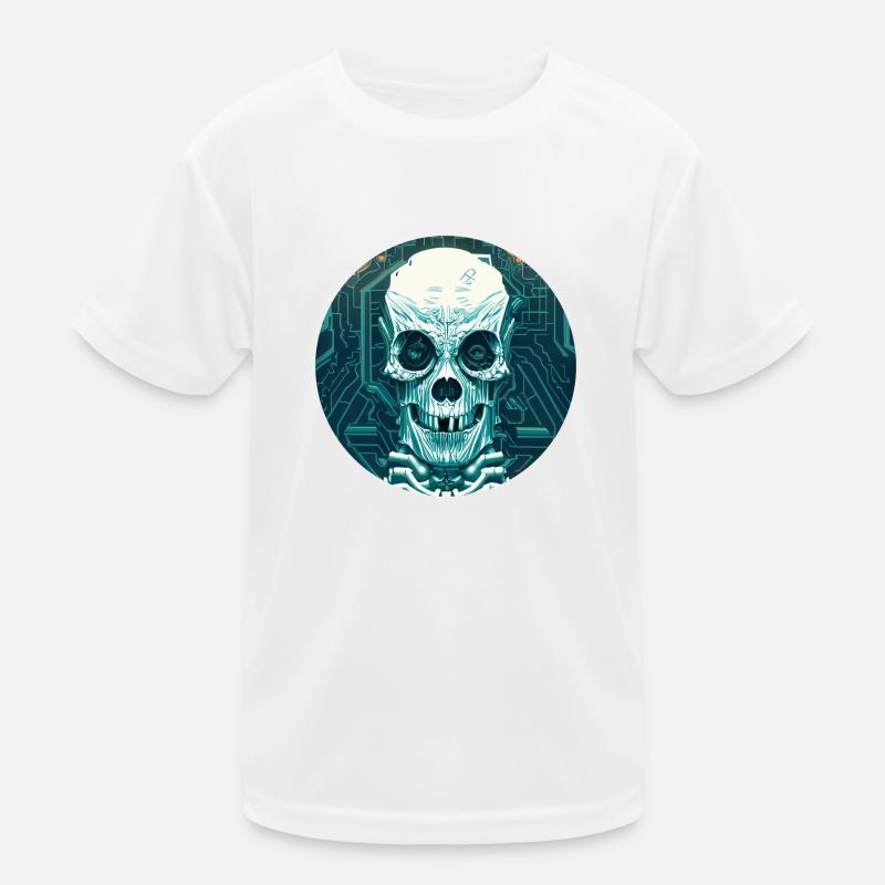 Cyber-Crâne T-shirt sport Enfant