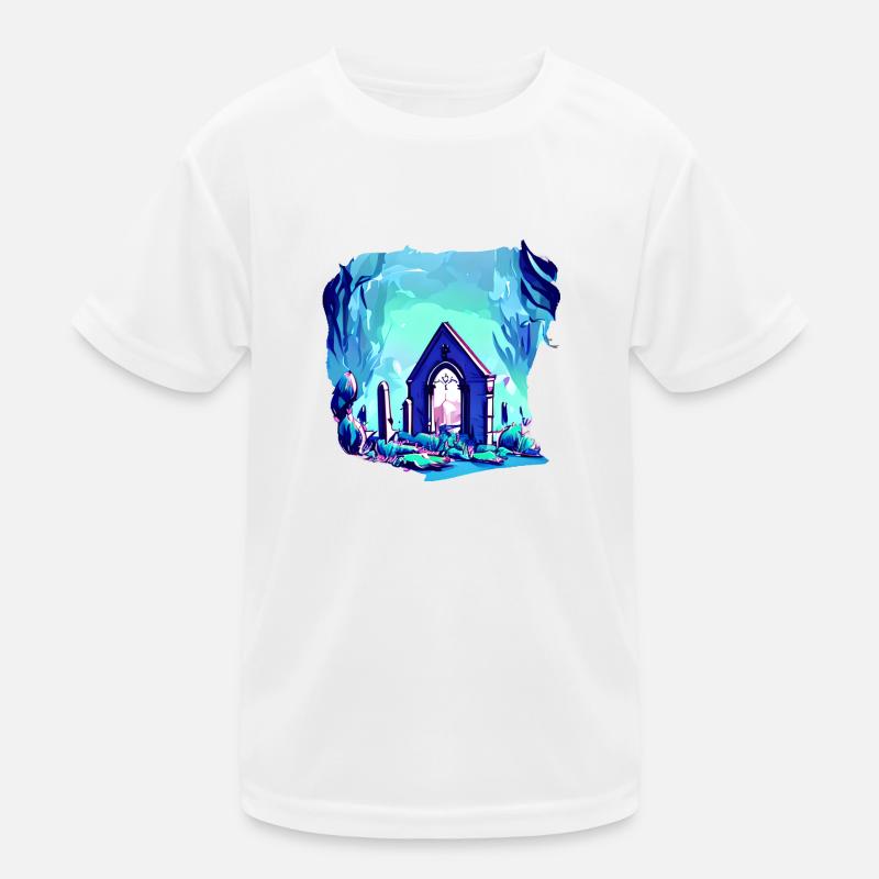 Cemetery Gravestone Grave Kids Functional T-Shirt