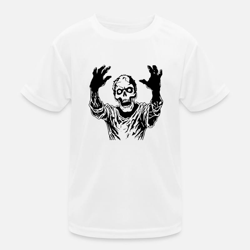 Zombie Undead Halloween Horror Kids Functional T-Shirt