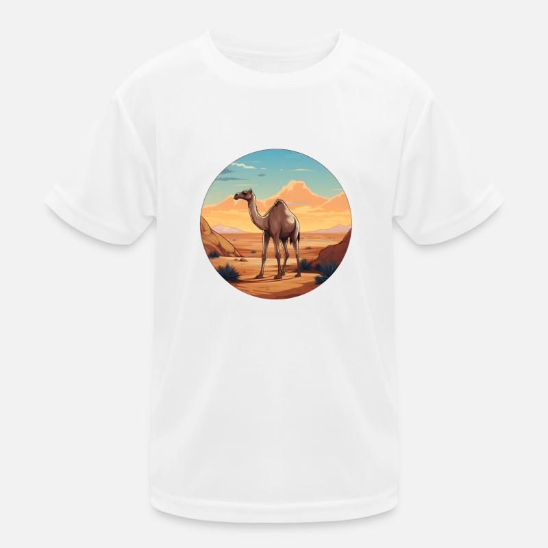Dromedary Desert Kids Functional T-Shirt