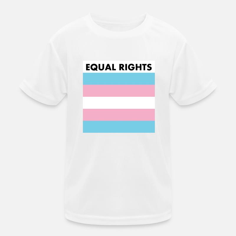 Equal rights - transgender flag - trans pride - Kids Functional T-Shirt - white