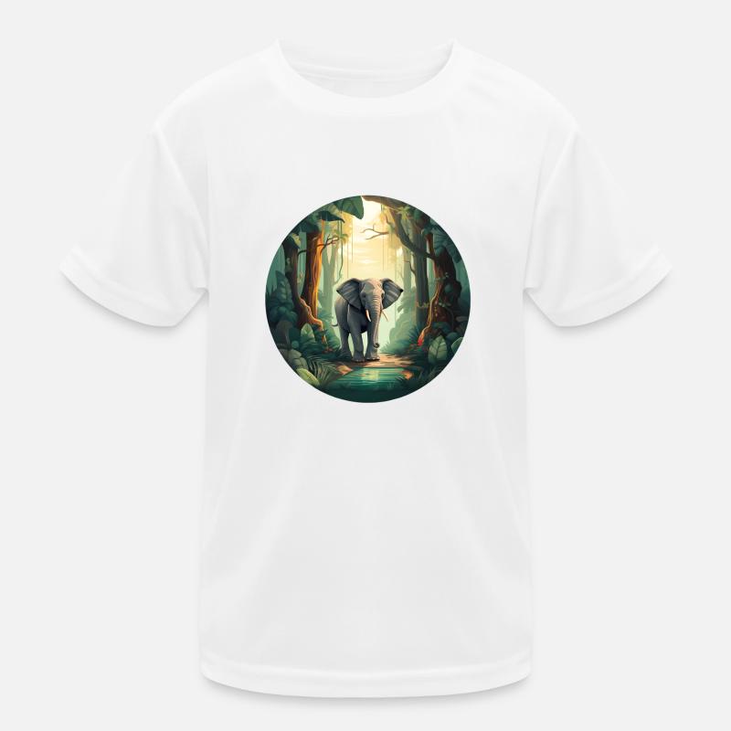 Éléphant de la forêt tropicale T-shirt sport Enfant