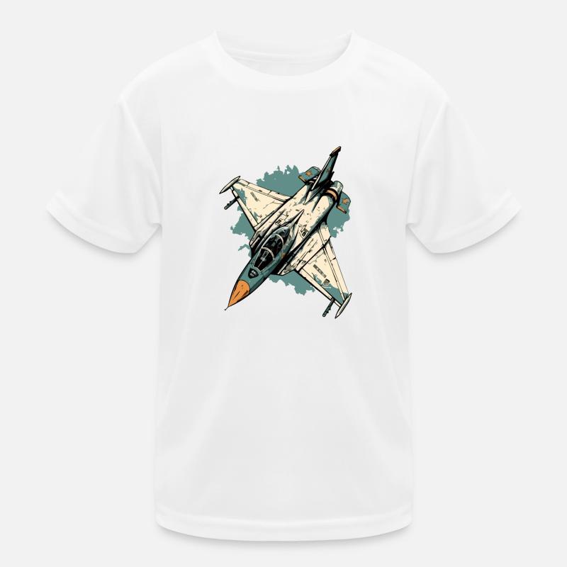Avion tempête bleue T-shirt sport Enfant