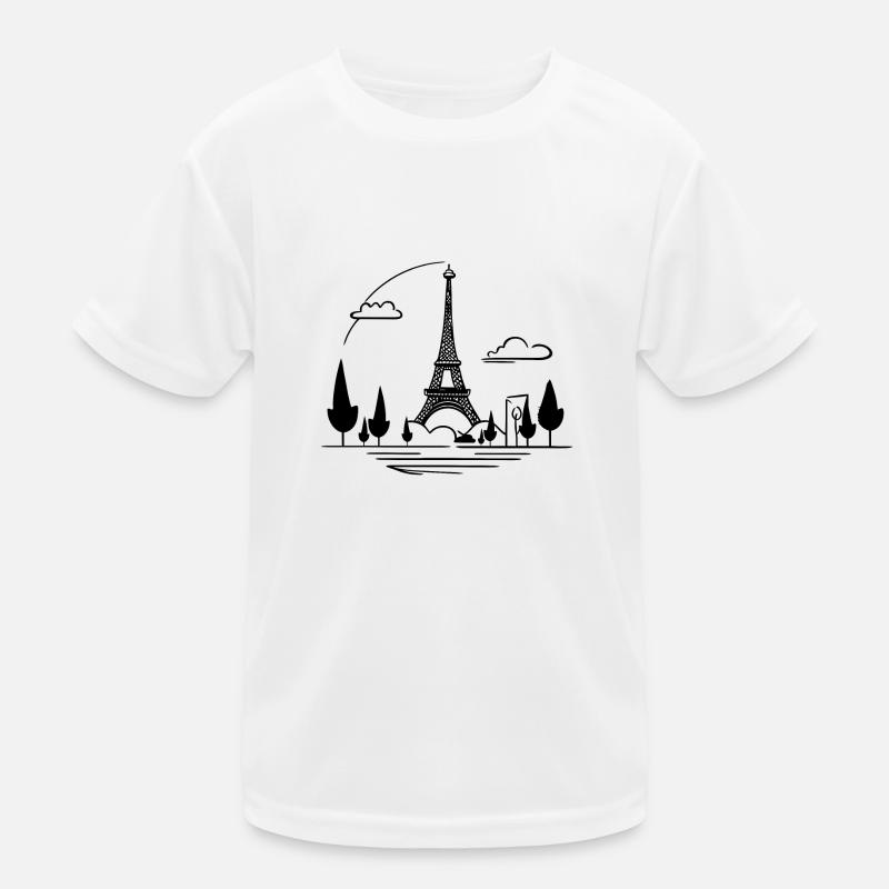 Eiffel tower Kids Functional T-Shirt