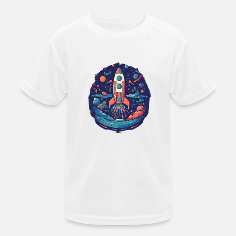 Whimsy Rocket: Galaktisches Abenteuer! Kinder Funktions-T-Shirt